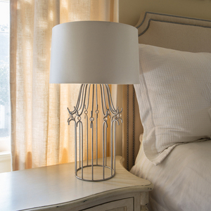 Stella 1 svetelná stolová lampa - Strieborná farba Elstead small 1