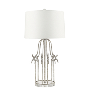 Stella 1 svetelná stolová lampa - Strieborná farba Elstead small 0