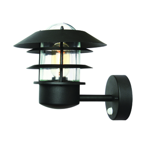 Nástenná lampa Helsingor 1 Light Pir - čierna Elstead small 0