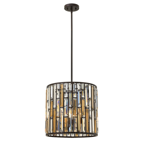 Skontrolujte Gemma 3 Light Pendant - Vintage Bronze Elstead