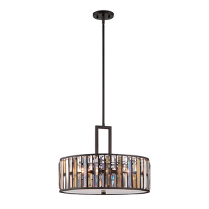 Gemma 3 Light Pendant - Vintage Bronze Elstead small 0