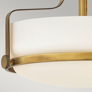 Harper Small Semi-Flush - Heritage Brass Elstead small 3