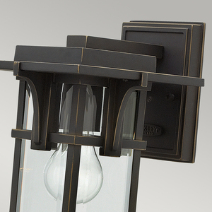 Manhattan 1 Light Small Wall Lantern Elstead small 1