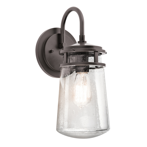 Skontrolujte Lyndon 1 Light Medium Wall Lantern - architektonický bronz Elstead