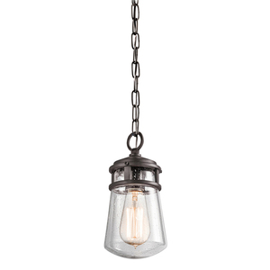 Lyndon 1 Light Small Chain Lantern - architektonický bronz Elstead small 0