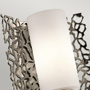Strieborné nástenné svietidlo Coral 1 Light Elstead small 1