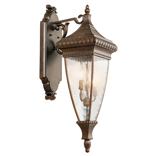 Skontrolujte Venetian Rain 3 svetlá veľká nástenná lampa Elstead