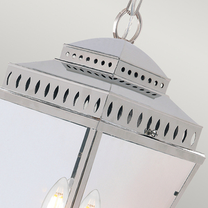 Mansion House 3 Light Chain Lantern - leštený nikel Elstead small 2
