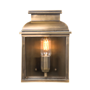 Old Bailey 1 svetelná nástenná lampa - mosadz Elstead small 0