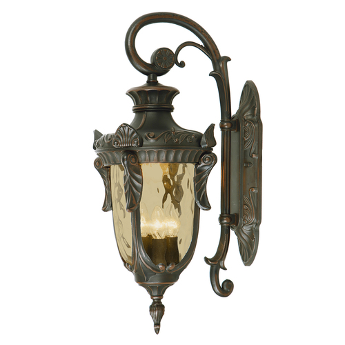 Skontrolujte Philadelphia 3 Light Large Down Wall Lantern - Old Bronze Elstead