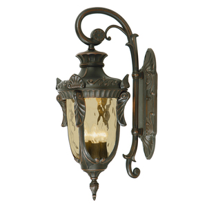 Philadelphia 3 Light Large Down Wall Lantern - Old Bronze Elstead small 0