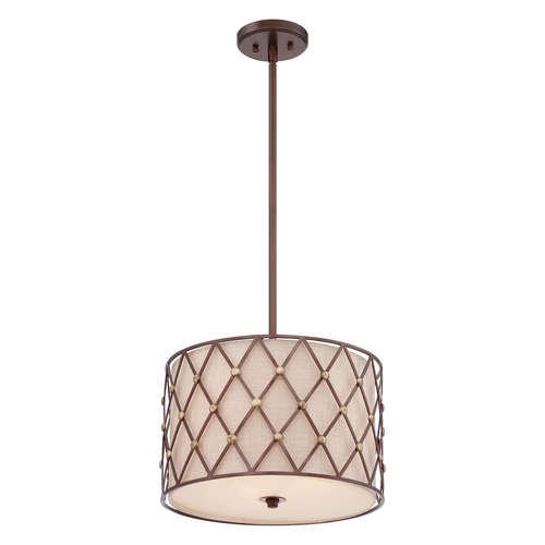 Skontrolujte Hnedá závesná lampa Elstead Crate 3