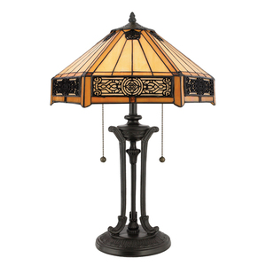 Stolová lampa INDUS 2 Tifanny - Elstead small 0