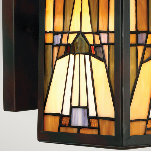 Skontrolujte Nástenné svietidlo IP44 INGLENOOK 1 Medium Tiffany - Elstead