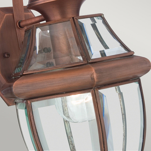 Newbury 1 Light Medium Wall Lantern - Aged Copper Elstead small 2