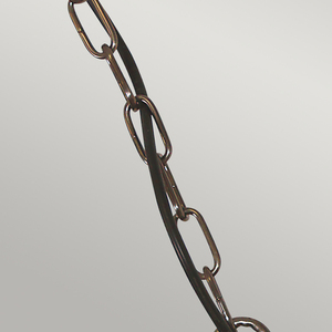 Sheldon 1 Light Chain Lantern - Aged Brass Elstead small 1