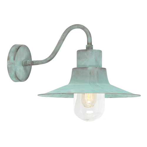 Skontrolujte Sheldon 1 svetelná nástenná lampa - Verdigris Elstead