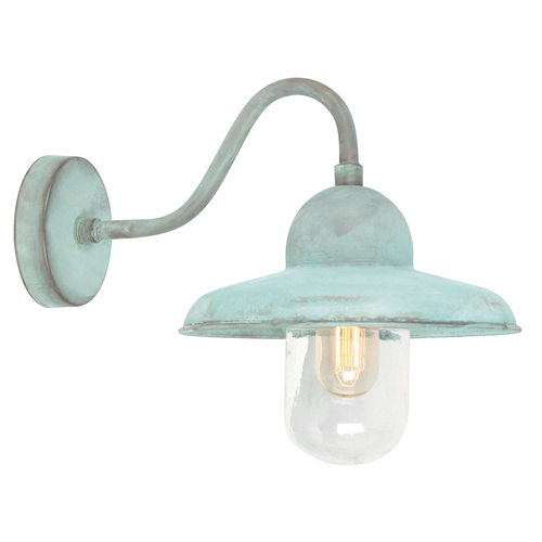 Skontrolujte Somerton 1 svetelná nástenná lampa - Verdigris Elstead
