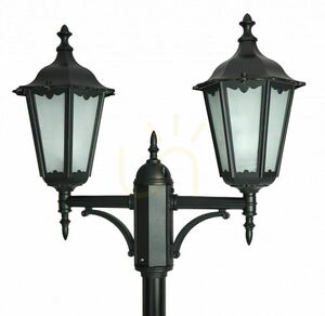 Vonkajší stĺpový lampáš SU-MA Retro Classic čierna patina 2xE27 OGMWN 2 small 1