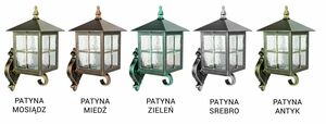 Vonkajšie nástenné svietidlo SU-MA Wenecja čierna patina K 3012/1/KW g small 4