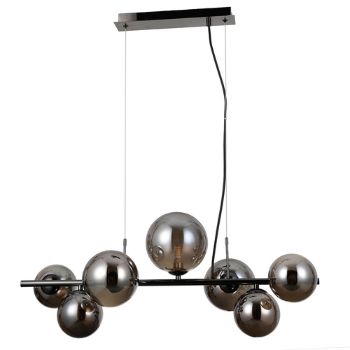 Skontrolujte Závesná lampa Italux Canello čierna 7x G9 PND-406007-7A-BCR