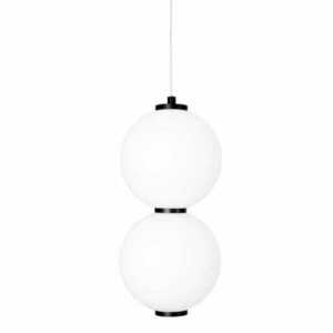Závesné svietidlo Max Light TAMA P0469 čierne biele 16W 16 cm small 2
