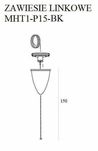 Skontrolujte Káblový záves Max Light MAX 1,5 m čierny hliník MHT1-P15-BK