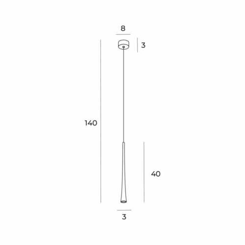 Skontrolujte Závesné svietidlo Max Light Coffee P0484 z brúseného zlata, LED 7 W, 140 cm