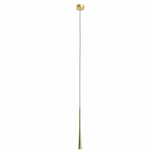 Skontrolujte Závesné svietidlo Max Light Coffee P0484 z brúseného zlata, LED 7 W, 140 cm