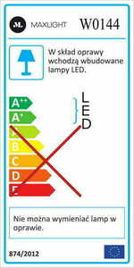 Nástenné svietidlo Max Light Simple W0144 chróm LED 10W 3000K IP44 small 2