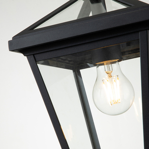 Malá závesná lampa Alford Place - 1 svetelný zdroj - Black Quintiesse small 3