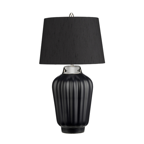 Skontrolujte Stolná lampa Bexley - 1 svetelný zdroj - čierna/leštený nikel Quintiesse