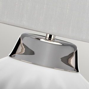 Stolná lampa Bexley - 1 svetelný zdroj - biela/leštený nikel Quintiesse small 2