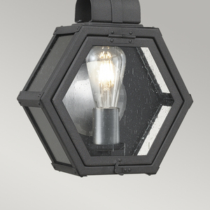 Malé nástenné svietidlo Heath - 1 svetelný zdroj - škvrnitá čierna Quintiesse small 1
