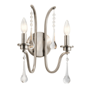 Nástenné svietidlo Quintiesse Karlee Classic Pewter 2xE14 QN-KARLEE2 small 0
