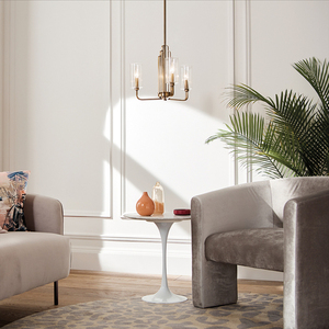 Luster Kimrose - 3 svetelné zdroje - brúsená prírodná mosadz Quintiesse small 5