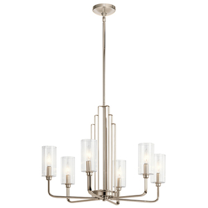 Luster Kimrose - 6 svetelných zdrojov - leštený nikel Quintiesse small 0