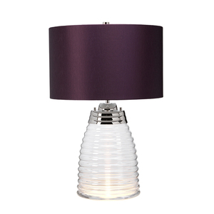 Stolná lampa Milne - 2 svetelné zdroje - Fialové tienidlo Quintiesse small 0