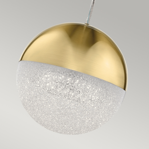Skontrolujte Malá závesná LED lampa Moonlit - Champagne gold Quintiesse