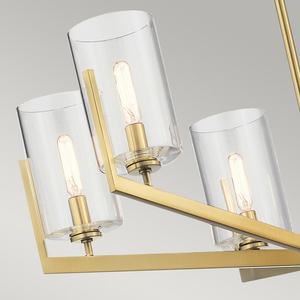Luster Nye - 6 svetelných zdrojov - brúsená prírodná mosadz Quintiesse small 3