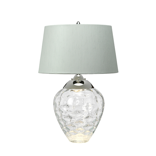 Skontrolujte Stolná lampa Samara - 2 svetelné zdroje - číre sklo Quintiesse