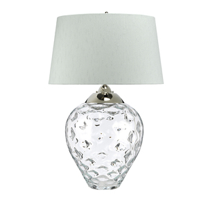 Veľká stolová lampa Samara - 2 svetelné zdroje - číre sklo Quintiesse small 1