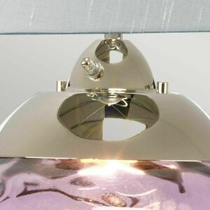 Veľká stolová lampa Quintiesse Samara – slivkové sklo, 2 svetelné zdroje small 4