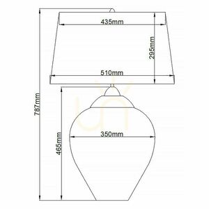 Veľká stolová lampa Quintiesse Samara – slivkové sklo, 2 svetelné zdroje small 7