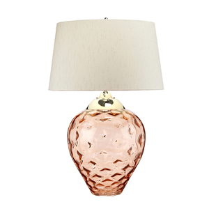 Veľká stolová lampa Samara - 2 svetelné zdroje - Salmon Quintiesse small 2