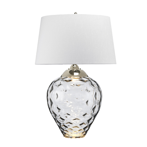 Skontrolujte Veľká stolová lampa Samara - 2 svetelné zdroje - Quintiesse dymové sklo
