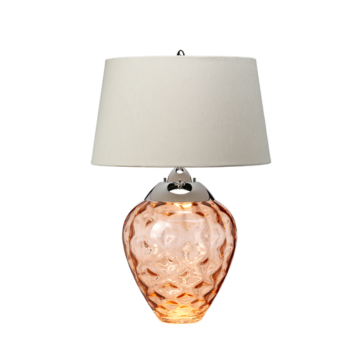 Skontrolujte Stolná lampa Samara - 2 svetelné zdroje - Salmon Quintiesse