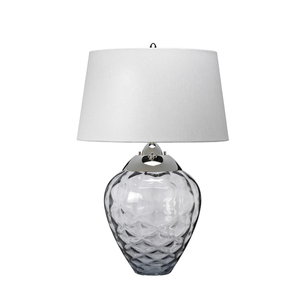 Stolná lampa Samara - 2 svetelné zdroje - Tónované sklo Quintiesse small 1