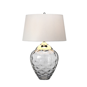 Stolná lampa Samara - 2 svetelné zdroje - Tónované sklo Quintiesse small 2