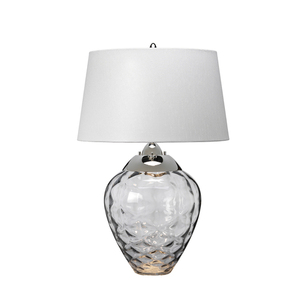 Stolná lampa Samara - 2 svetelné zdroje - Tónované sklo Quintiesse small 0